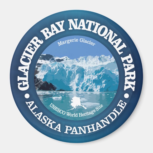 Glacier Bay National Park (colour) Magnet (Front)