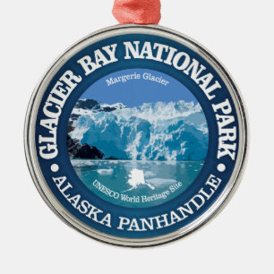 Glacier Bay National Park (colour) Metal Tree Decoration