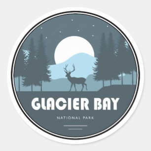 Glacier Bay National Park Deer Classic Round Sticker