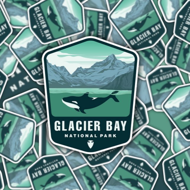 Glacier Bay National Park | Die-Cut Sticker (Creator Uploaded)