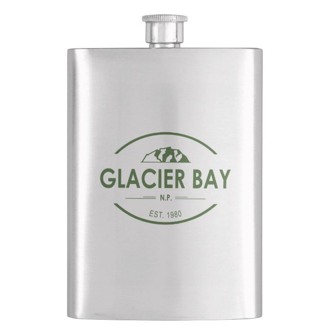 Glacier Bay National Park Hip Flask (Front)
