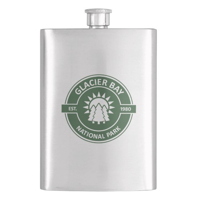 Glacier Bay National Park Hip Flask (Front)