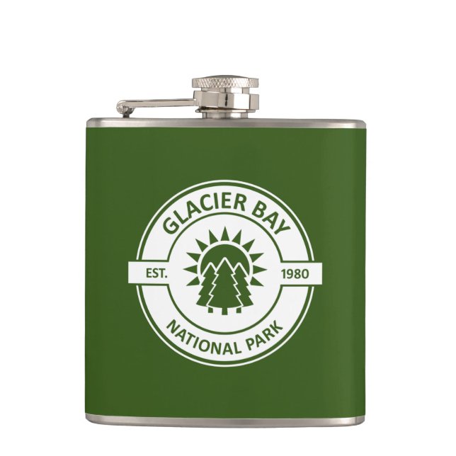 Glacier Bay National Park Hip Flask (Front)