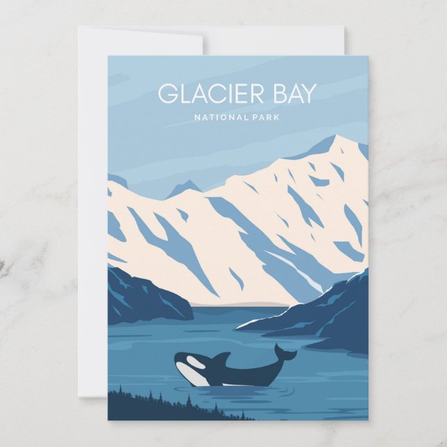  Glacier Bay National Park Invitation (Front)