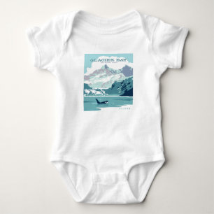 Glacier Bay National Park Orca Baby Bodysuit