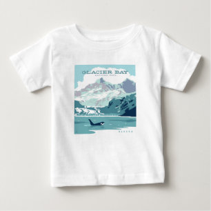 Glacier Bay National Park   Orca Baby T-Shirt