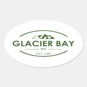 Glacier Bay National Park Oval Sticker