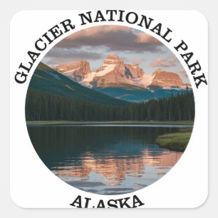 Glacier Bay National Park Square Sticker