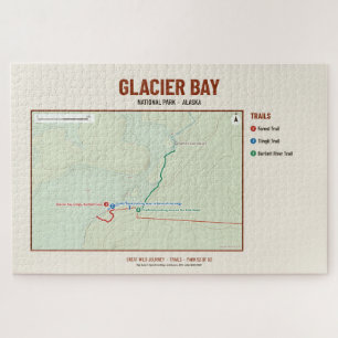 Glacier Bay National Park Trail Map Puzzle