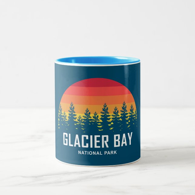Glacier Bay National Park Two-Tone Coffee Mug (Center)