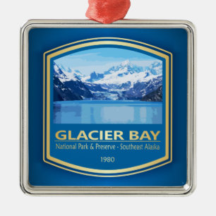 Glacier Bay NP (PF1) Metal Tree Decoration