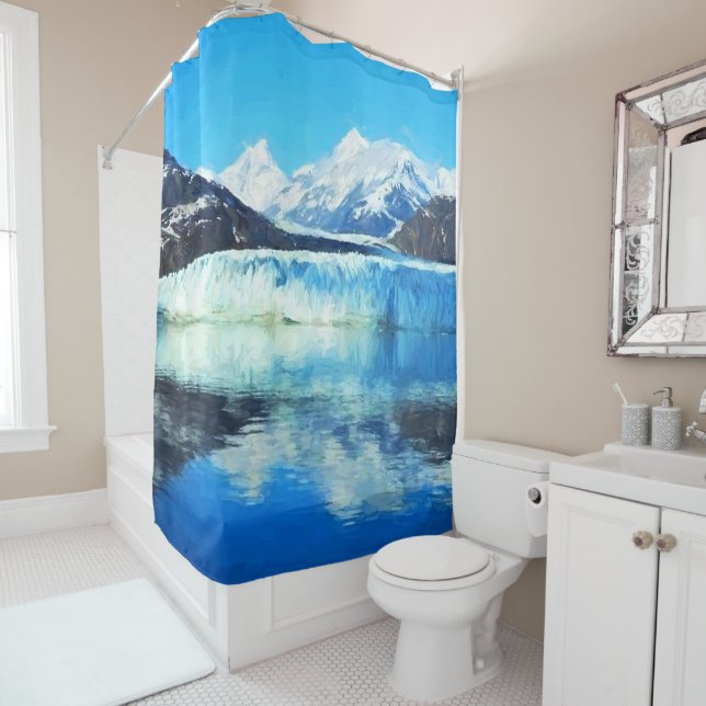 Glacier Bay Shower Curtain (In Situ)
