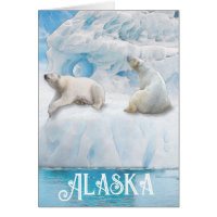 Glacier Bears Alaska - 5" x 7" Art Card