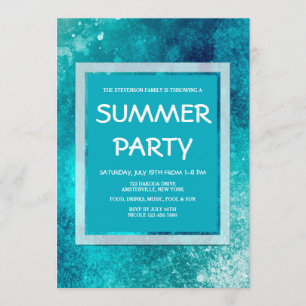 Glacier Blue Invitations
