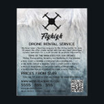 Glacier Drone Silhouette, Drone Rental Company Flyer<br><div class="desc">Glacier Drone Silhouette,  Drone Rental Company Advertising Flyers By The Business Card Store.</div>