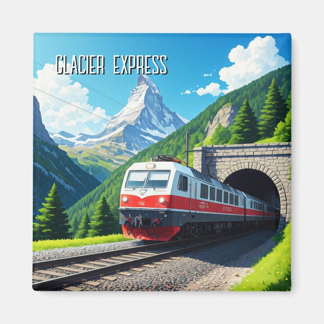 Glacier Express Switzerland Matterhorn  Magnet (Front)