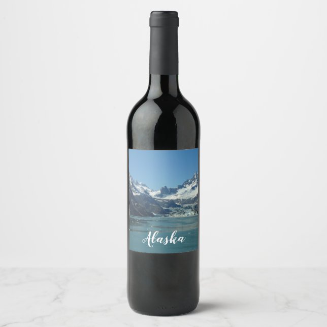 Glacier-Fed Waters of Alaska Wine Label (Front)