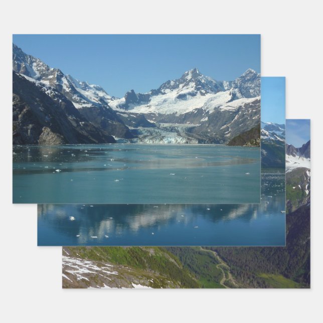 Glacier-Fed Waters of Alaska Wrapping Paper Sheet (Set)