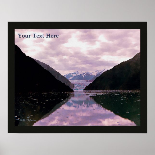 Glacier Fjord Poster (Front)