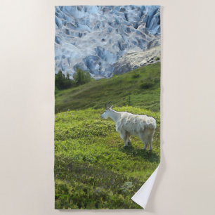 Glacier Goat - Beach Towel