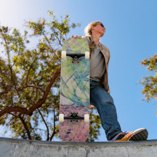 Glacier Ice Abstract Art Colourful Skateboard Deck