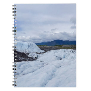 Glacier Ice Field Landscape with Mountain Views Notebook