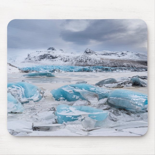 Glacier Ice landscape, Iceland Mouse Mat (Front)