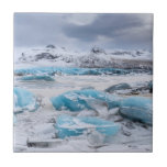 Glacier Ice landscape, Iceland Tile<br><div class="desc">Svinafellsjoekull Glacier in Vatnajokull during winter. Glacier front and the frozen glacial lake. | Martin Zwick / DanitaDelimont.com</div>