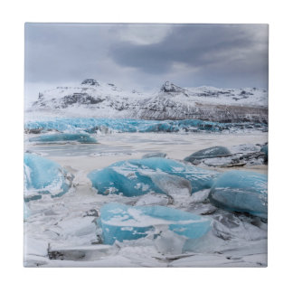 Glacier Ice landscape, Iceland Tile