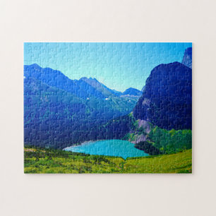 Glacier in Montana. Jigsaw Puzzle