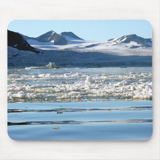 Glacier in Svalbard Mouse Mat (Front)
