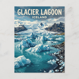 Glacier Lagoon Iceland Postcard