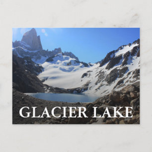 Glacier Lake Near Mount Fitz Roy Postcard