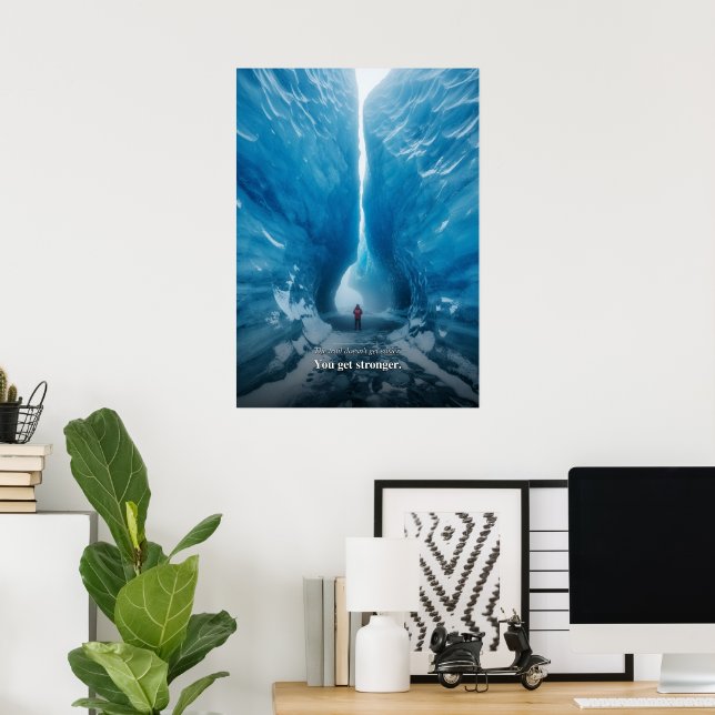 Glacier Motivational Statement Poster (Home Office)