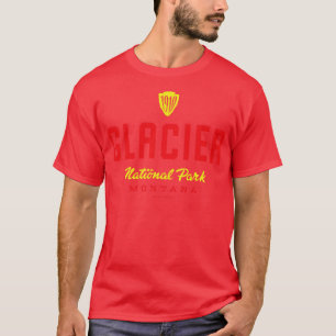 Glacier National Park 1910 Arrowhead Vintage Trave T-Shirt