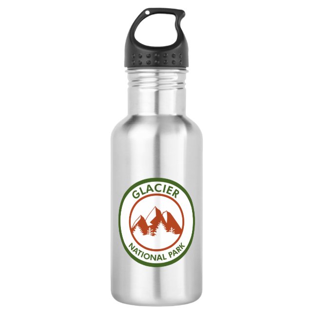Glacier National Park 532 Ml Water Bottle (Front)