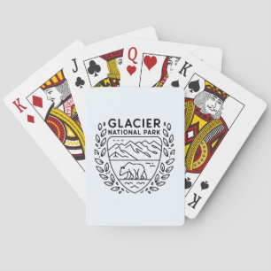 Glacier National Park Bear Emblem Playing Cards