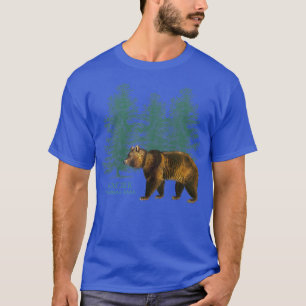 Glacier National Park Bear Trees Souvenir Montana T-Shirt