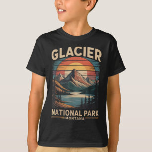 Glacier National Park Bear Vintage Montana Hiking T-Shirt