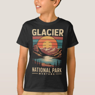 Glacier National Park Bear Vintage Montana Hiking T-Shirt