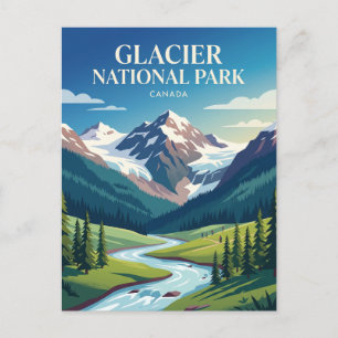 Glacier National Park, British Columbia Canada Postcard