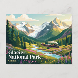 Glacier National Park Canada Postcard