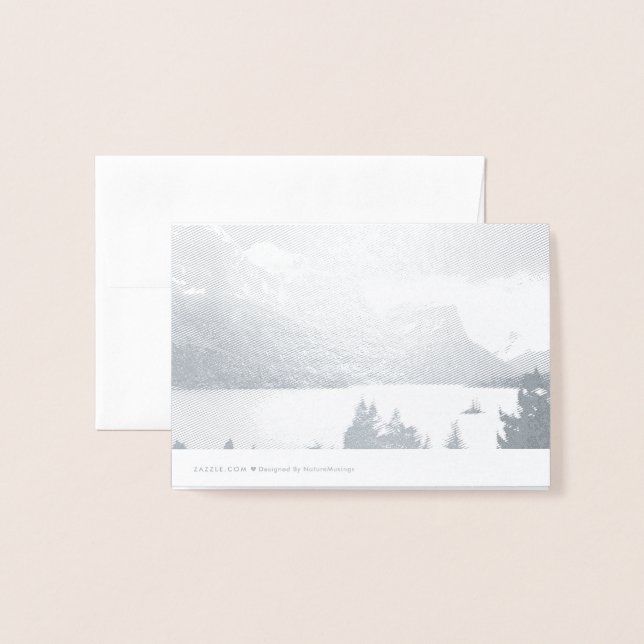 Glacier National Park Foil Card (Back With Envelope)
