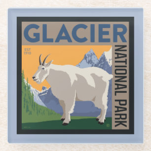 Glacier National Park   Goat Glass Coaster