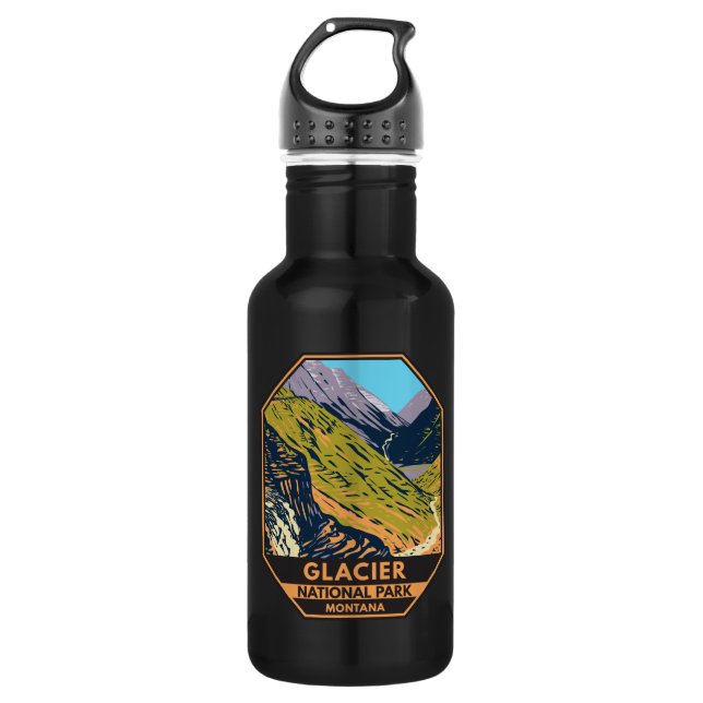 Glacier National Park Going to the Sun Road  532 Ml Water Bottle (Front)