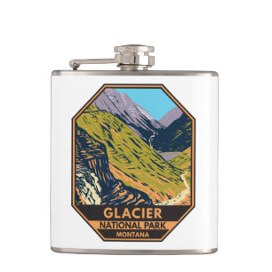 Glacier National Park Going to the Sun Road Hip Flask