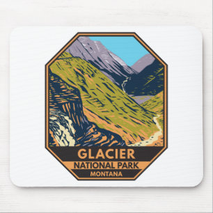 Glacier National Park Going to the Sun Road  Mouse Mat