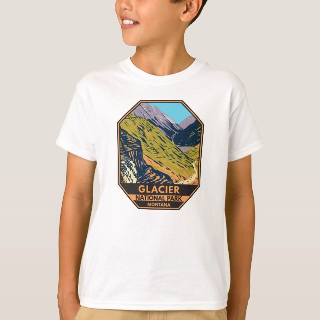 Glacier National Park Going to the Sun Road  T-Shirt (Front)