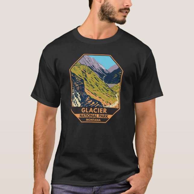 Glacier National Park Going to the Sun Road  T-Shirt (Front)