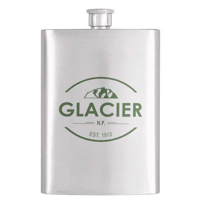 Glacier National Park Hip Flask (Front)